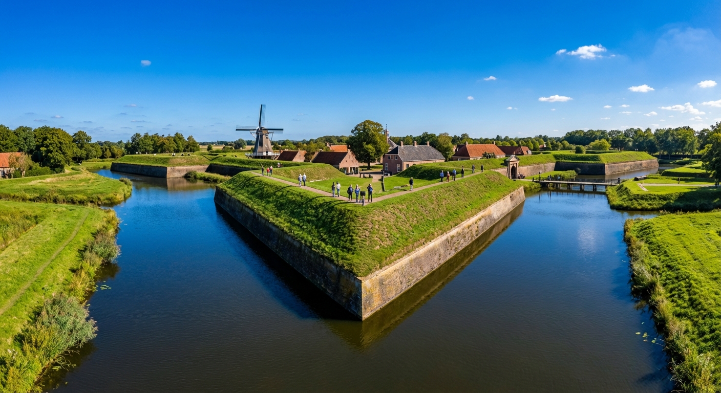 De imposante wallen van Bourtange