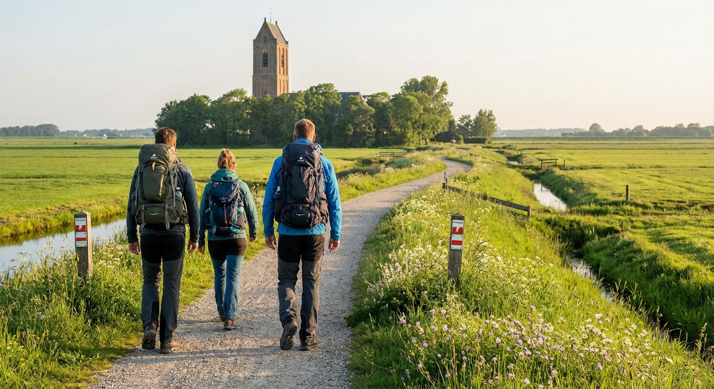 Het Pieterpad door het Groningse landschap